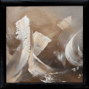 Wilderness – Original Abstract Triptych in Brown and Gold by Edelgard Schroer