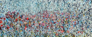 Wild Poppy Meadow Original Painting by Lesley Blackburn