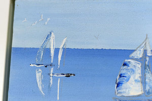 Ocean Breeze – Original Sailing Boats Painting by Edelgard Schroer