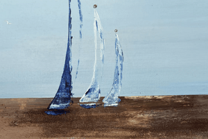 Sailing Silence – Original Acrylic Painting by Edelgard Schroer