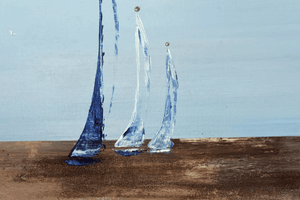 Sailing Silence – Original Acrylic Painting by Edelgard Schroer