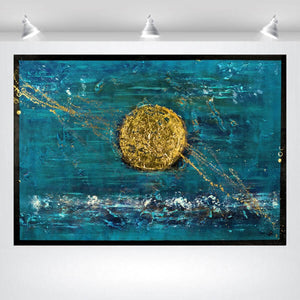 Solar Gold – Original Abstract Painting by Edelgard Schroer