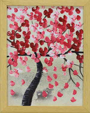 Spring Days in Japan – Original Acrylic Painting by Edelgard Schroer