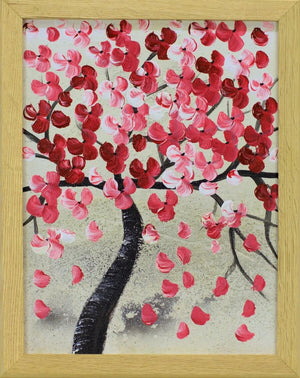 Spring Days in Japan – Original Acrylic Painting by Edelgard Schroer