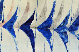 Sailing Rhythm – Original Abstract Seascape Painting by Edelgard Schroer