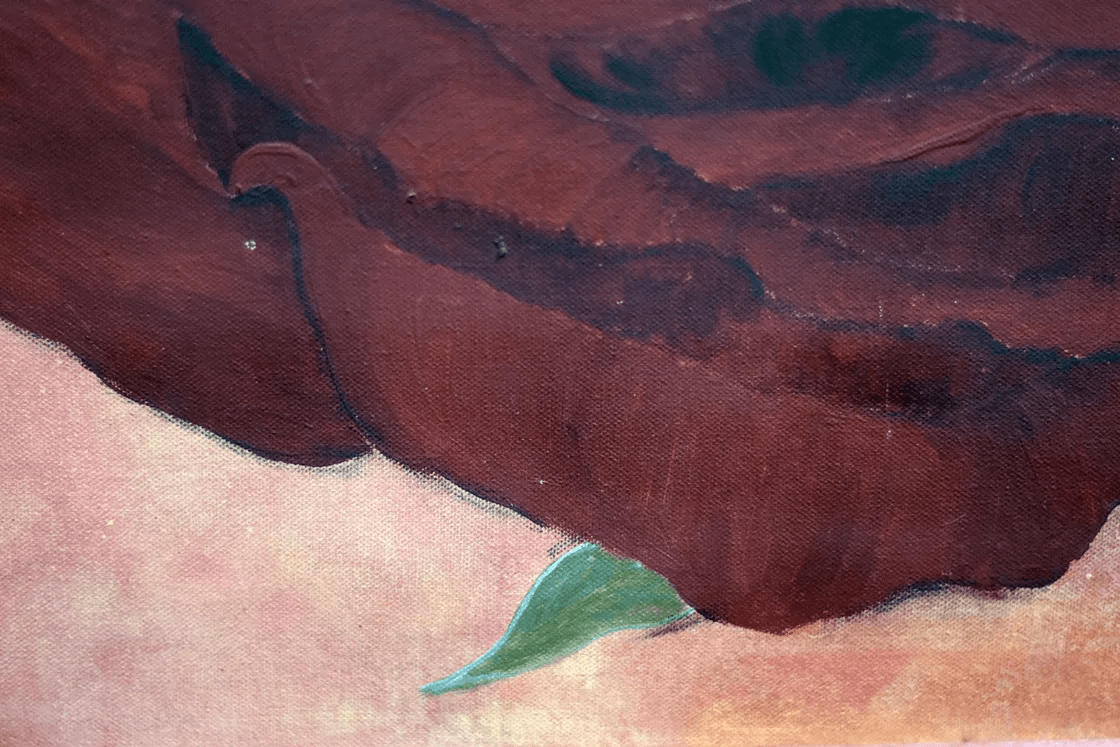 Crimson Grace – Original Acrylic Painting by Edelgard Schroer