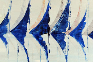 Sailing Rhythm – Original Abstract Seascape Painting by Edelgard Schroer