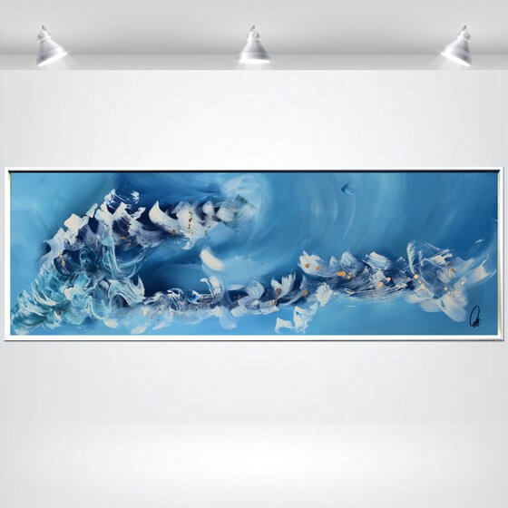 Azure Flow – Original Acrylic Painting by Edelgard Schroer