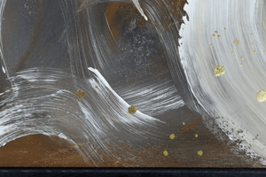 Wilderness – Original Abstract Triptych in Brown and Gold by Edelgard Schroer
