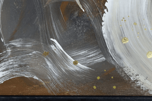 Wilderness – Original Abstract Triptych in Brown and Gold by Edelgard Schroer