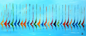 Sailing Symphony – Original Acrylic Painting by Edelgard Schroer