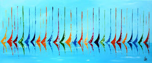 Sailing Symphony – Original Acrylic Painting by Edelgard Schroer