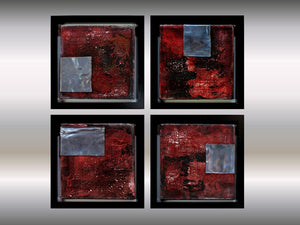 Metallic Echoes – Original Acrylic Painting by Edelgard Schroer