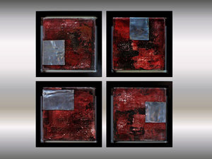 Metallic Echoes – Original Acrylic Painting by Edelgard Schroer