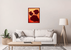 Crimson Grace – Original Acrylic Painting by Edelgard Schroer