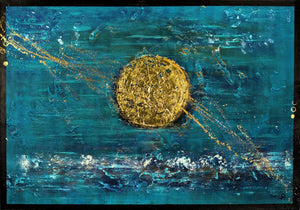 Solar Gold – Original Abstract Painting by Edelgard Schroer