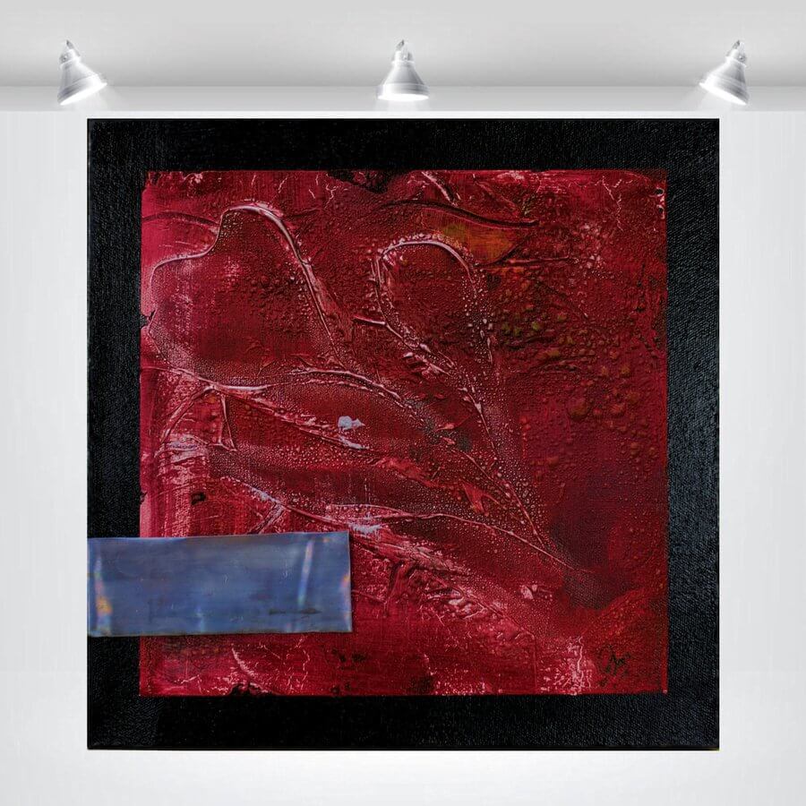 Hearts of Steel – Original Abstract Painting by Edelgard Schroer
