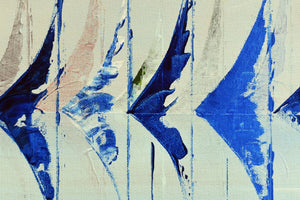 Sailing Rhythm – Original Abstract Seascape Painting by Edelgard Schroer