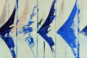 Sailing Rhythm – Original Abstract Seascape Painting by Edelgard Schroer
