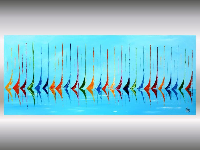 Sailing Symphony – Original Acrylic Painting by Edelgard Schroer