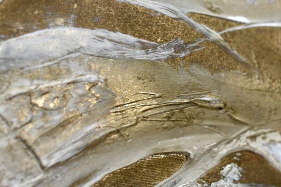Golden Waves – Original Abstract Painting by Edelgard Schroer