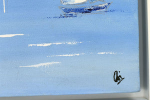 Ocean Breeze – Original Sailing Boats Painting by Edelgard Schroer
