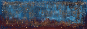 Midnight Ember – Original Textured Abstract Painting by Edelgard Schroer