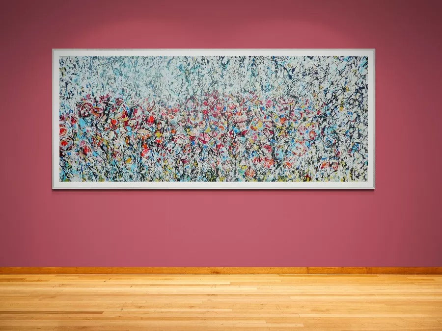 Wild Poppy Meadow Original Painting by Lesley Blackburn