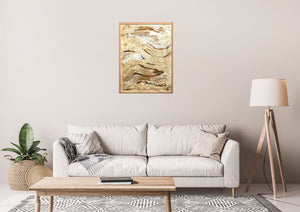 Golden Waves – Original Abstract Painting by Edelgard Schroer