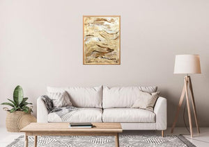 Golden Waves – Original Abstract Painting by Edelgard Schroer