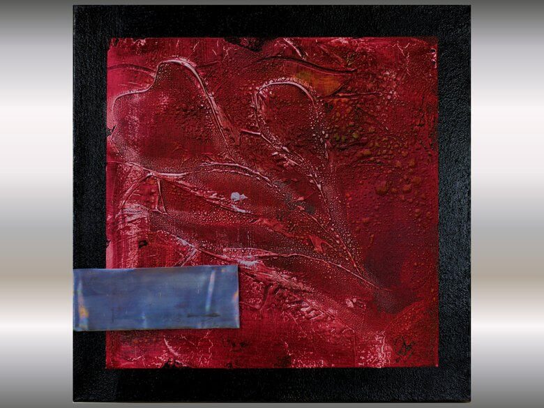 Hearts of Steel – Original Abstract Painting by Edelgard Schroer