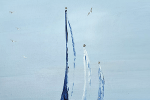 Sailing Silence – Original Acrylic Painting by Edelgard Schroer