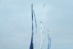 Sailing Silence – Original Acrylic Painting by Edelgard Schroer