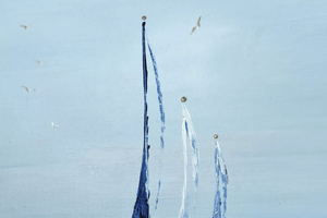Sailing Silence – Original Acrylic Painting by Edelgard Schroer