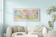 Gardenia Dramatic Large Floral Palette Knife Painting