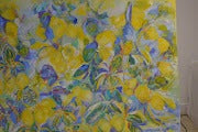 Sicilian Lemons 2026 – Original Large Textured Oil Painting by Lesley Blackburn
