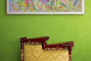 Gardenia Dramatic Large Floral Palette Knife Painting