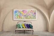 Gardenia Dramatic Large Floral Palette Knife Painting