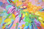 Gardenia Dramatic Large Floral Palette Knife Painting