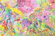 Gardenia Dramatic Large Floral Palette Knife Painting