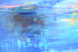 Wast Water: The Evening Song – Original Landscape Painting by Lesley Blackburn