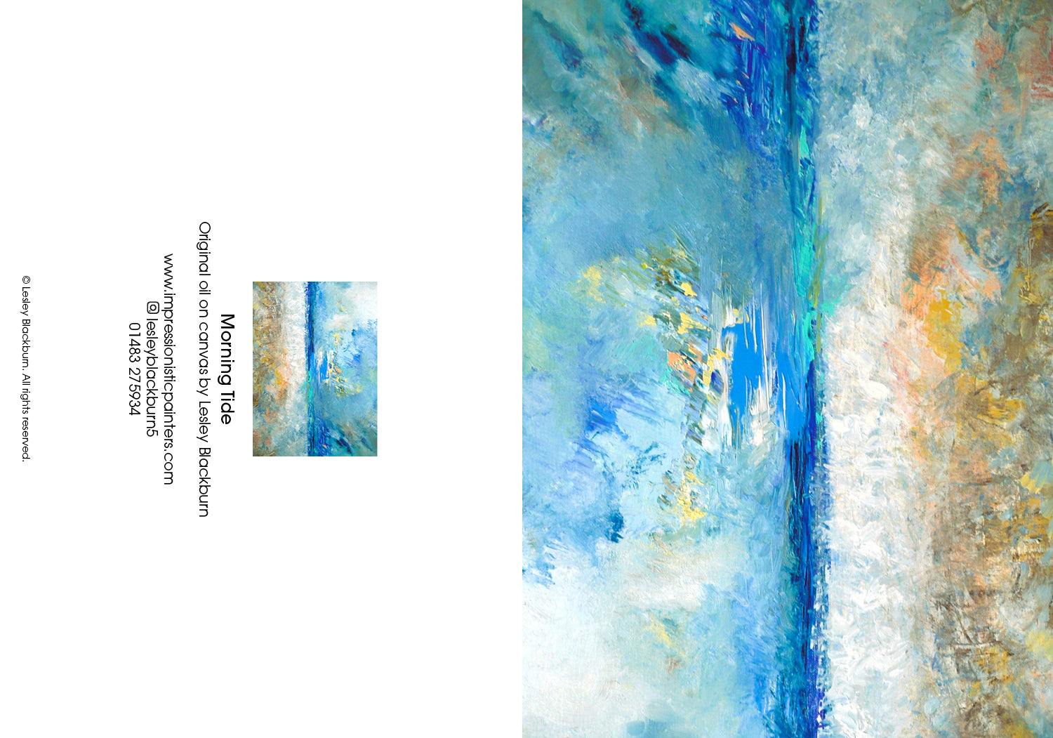 Morning Tide – Greeting Card by Lesley Blackburn