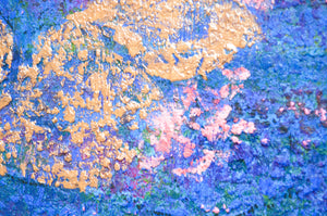 The Midnight Waterlilies | Original Impressionistic Painting by Lesley Blackburn