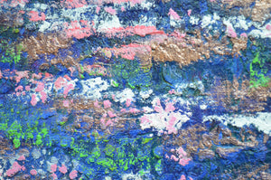The Midnight Waterlilies | Original Impressionistic Painting by Lesley Blackburn