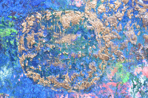 The Midnight Waterlilies | Original Impressionistic Painting by Lesley Blackburn