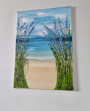 Where the Sea Meets Silence – Original Textured Seascape Painting by Cinzia Mancini