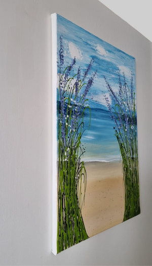 Where the Sea Meets Silence – Original Textured Seascape Painting by Cinzia Mancini