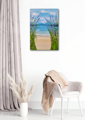 Where the Sea Meets Silence – Original Textured Seascape Painting by Cinzia Mancini