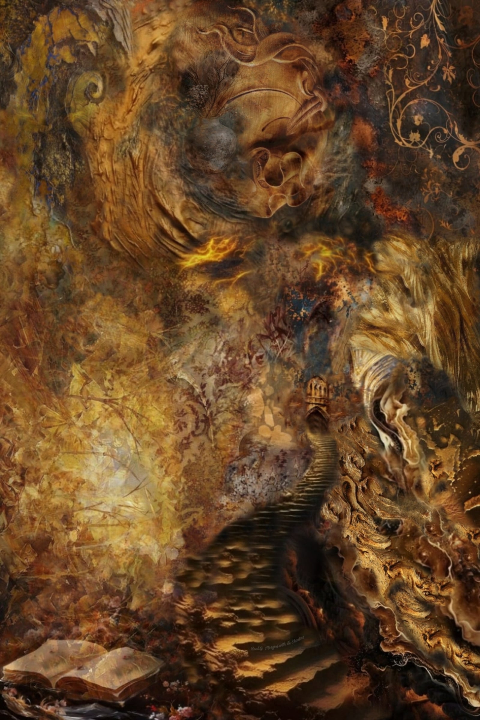 Reality Merged with its Shadow 2025 | Original Digital Painting by Vakim Pirdon
