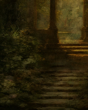 Beyond the Threshold the Enigma Shines 2025 | Original Digital Painting by Vakim Pirdon
